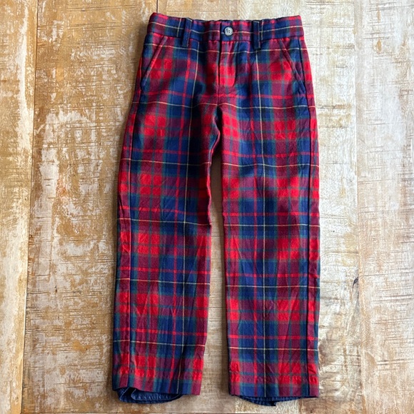 Janie and Jack Boys Plaid Wool Pants size 6 - Picture 3 of 7